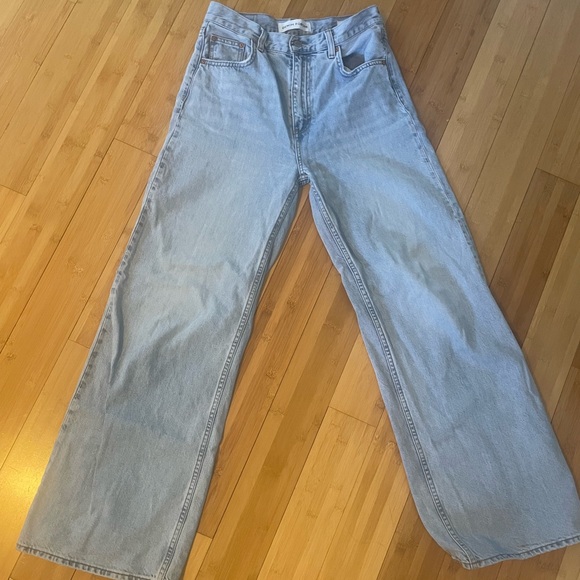 Lightweight relaxed high-rise jeans wide - Picture 3 of 4